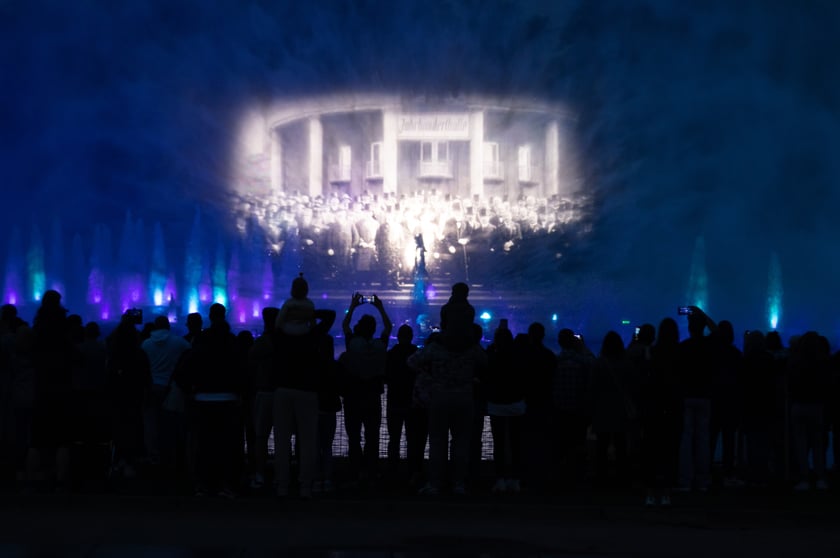 Otwarcie sezonu 2024 Fontanny Multimedialnej - pokaz specjalny: Katedra Demokracji