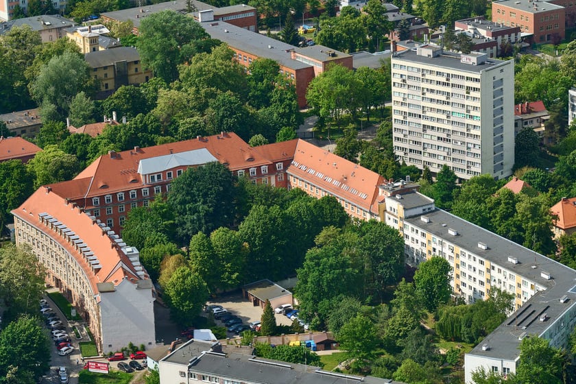 Panorama Wrocławia z tarasu widokowego na Sky Tower