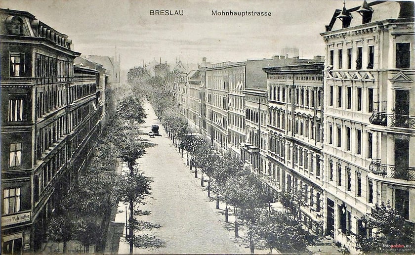 Aleja Jana Matejki to przed wojną ulica Monhauptstrasse, lata 1900-1930