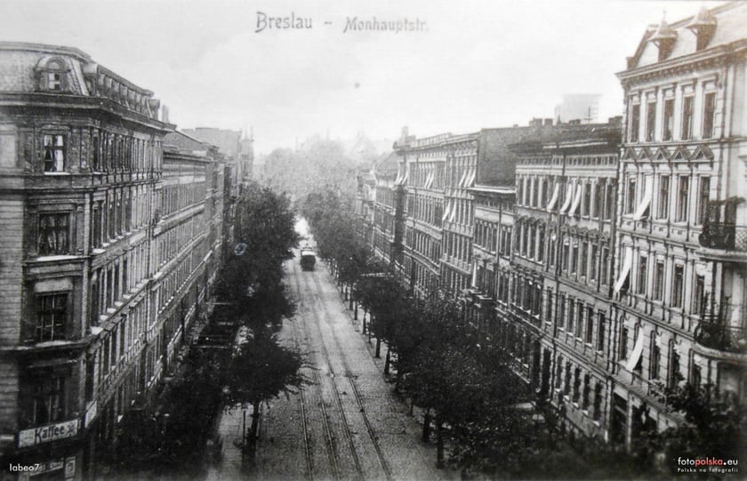 Aleja Jana Matejki to przed wojną ulica Monhauptstrasse, lata 1900-1930