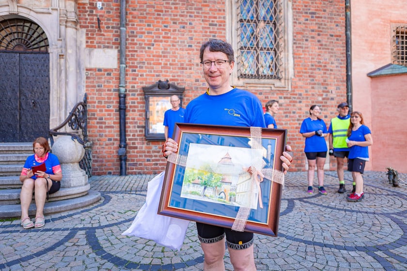Rowerzyści z&nbsp;Koła Przyjaci&oacute;ł Erlangen-H&ouml;chstadt/Tarnowskie G&oacute;ry (Tarnowitz) e.V. we Wrocławiu