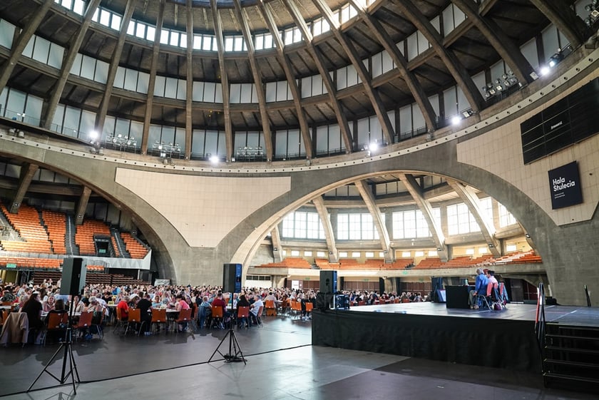 Szkolenie dla członków komisji wyborczych w Hali Stulecia przez wyborami do Parlamentu Europejskiego