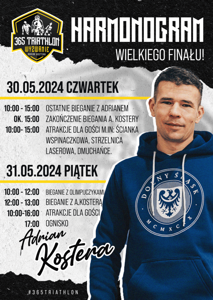 Powiększ obraz: Adrian Kostera - 365 Thriatlon