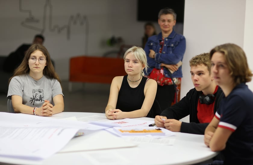 Warsztaty podczas debaty młodzieżowej na temat Strategii Wrocław 2050
