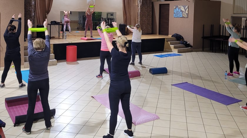 Zajęcia sportowe na osiedlu Świniary