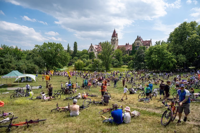 Wrocławskie Święto Rowerzysty w parku Tołpy