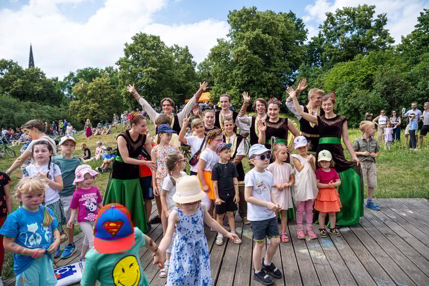 Wrocławskie Święto Rowerzysty w parku Tołpy