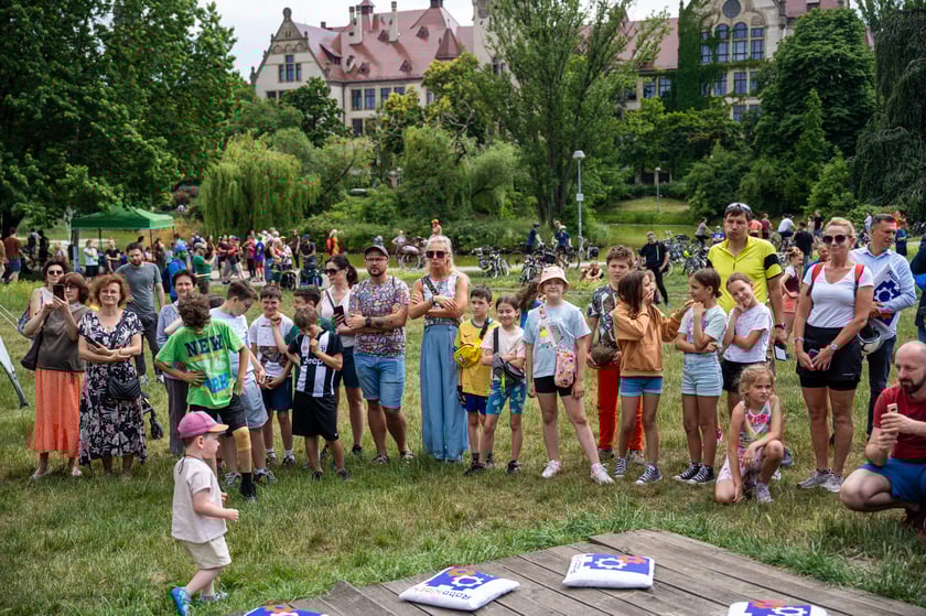 Wrocławskie Święto Rowerzysty w parku Tołpy