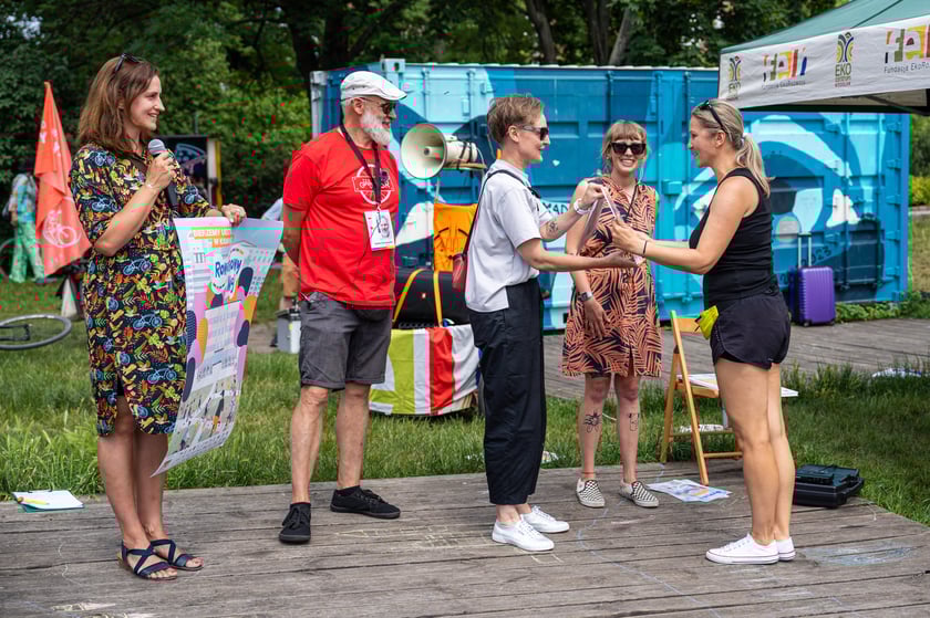 Wrocławskie Święto Rowerzysty w parku Tołpy