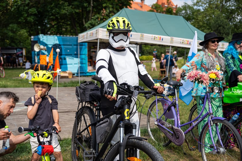 Wrocławskie Święto Rowerzysty w parku Tołpy