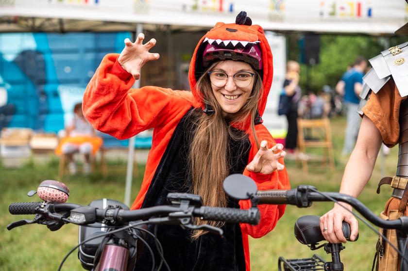 Wrocławskie Święto Rowerzysty w parku Tołpy