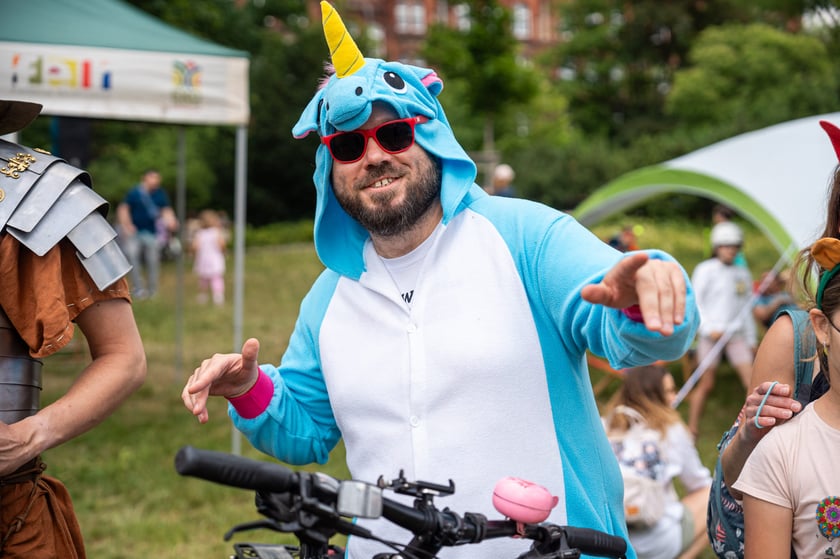 Wrocławskie Święto Rowerzysty w parku Tołpy