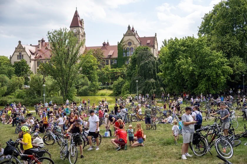 Wrocławskie Święto Rowerzysty w parku Tołpy