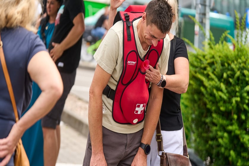 Uczestnicy akcji - Widzisz – reaguj – życie jest tylko jedno