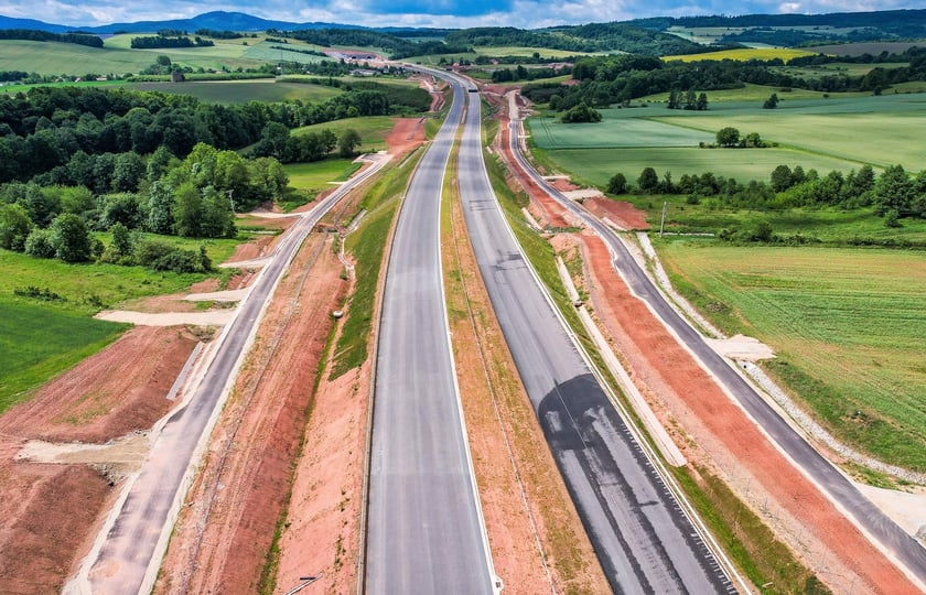 Fragment S3 Bolków – Kamienna Góra, czerwiec 2024