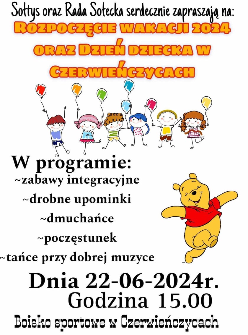 Program festynu w Czerwieńczycach