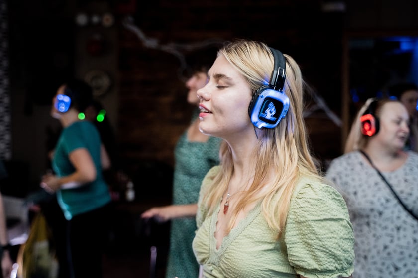silent disco z Teatrem Dialogu, zdjęcie archiwalne