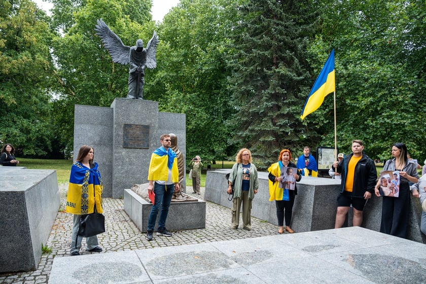 Marsz przeciw zbrodniom rosyjskim dokonywanym w Ukrainie. Wrocław, 13.07.2024