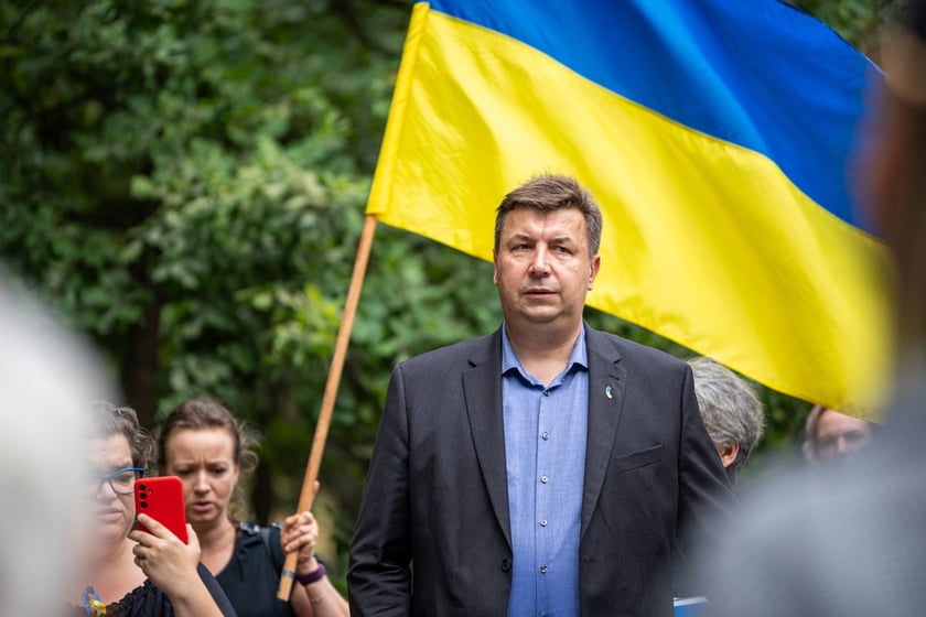 Marsz przeciw zbrodniom rosyjskim dokonywanym w Ukrainie. Wrocław, 13.07.2024