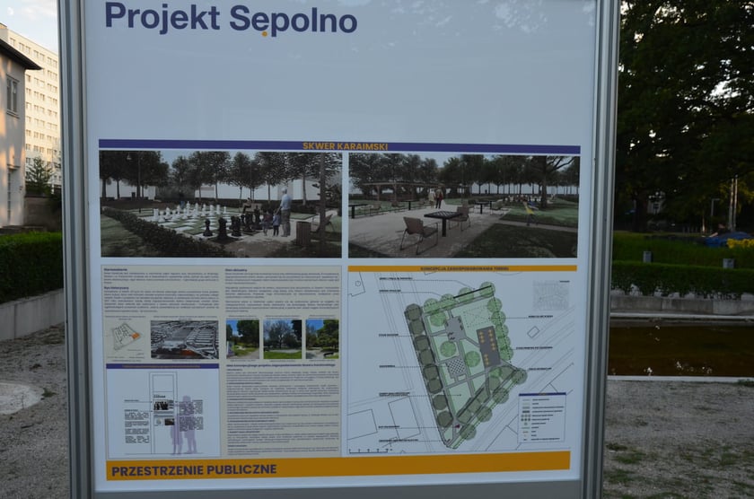 fragment wystawy plenerowej "Projekt Sępolno", Wrocław, 16.07.2024