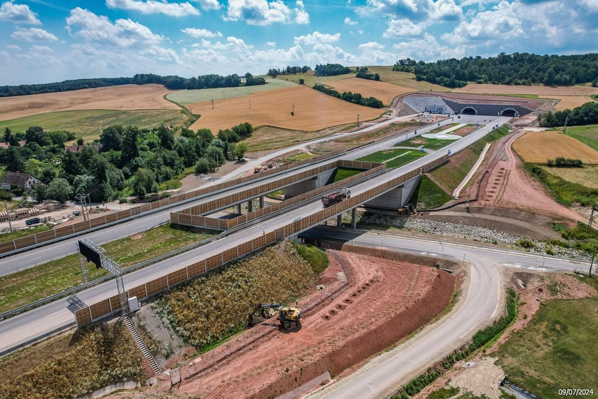 Budowa S3 Bolków - Kamienna Góra, lipiec 2024