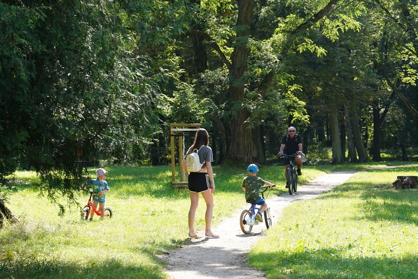 Upalna niedziela we Wrocławiu. Park Zachodni i okolice