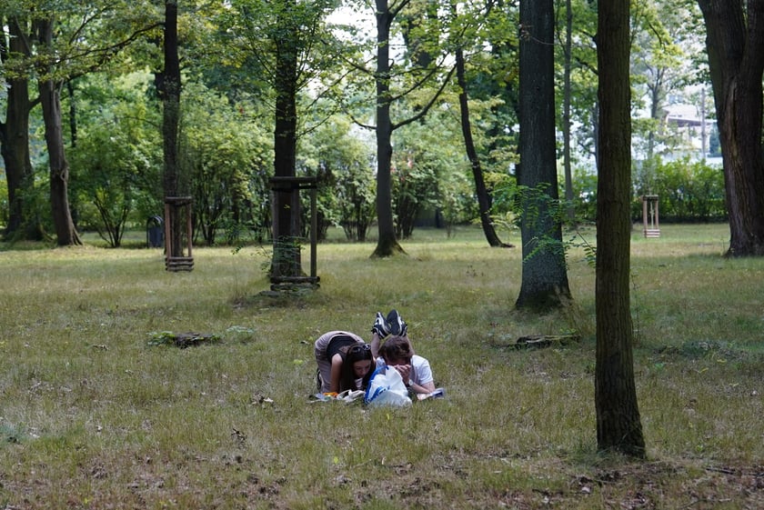 Upalna niedziela we Wrocławiu. Park Zachodni i okolice