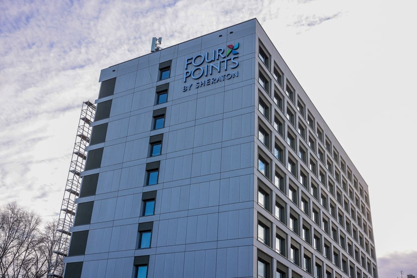 Four Points by Sheraton w budowie, styczeń 2025