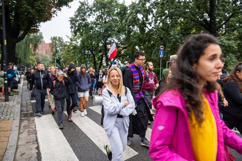 Początek pieszej pielgrzymki na Jasną Górę we Wrocławiu, 3 sierpnia 2024