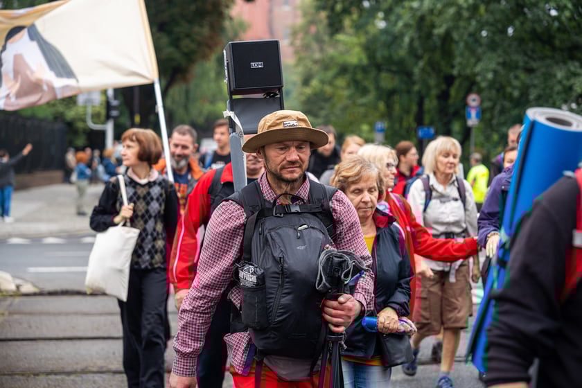 Początek pieszej pielgrzymki na Jasną Górę we Wrocławiu, 2 sierpnia 2024