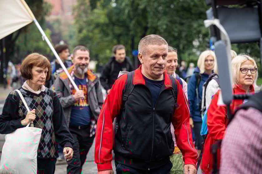 Początek pieszej pielgrzymki na Jasną Górę we Wrocławiu, 2 sierpnia 2024