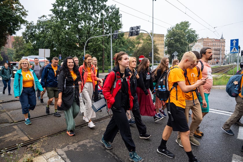 Początek pieszej pielgrzymki na Jasną Górę we Wrocławiu, 2 sierpnia 2024