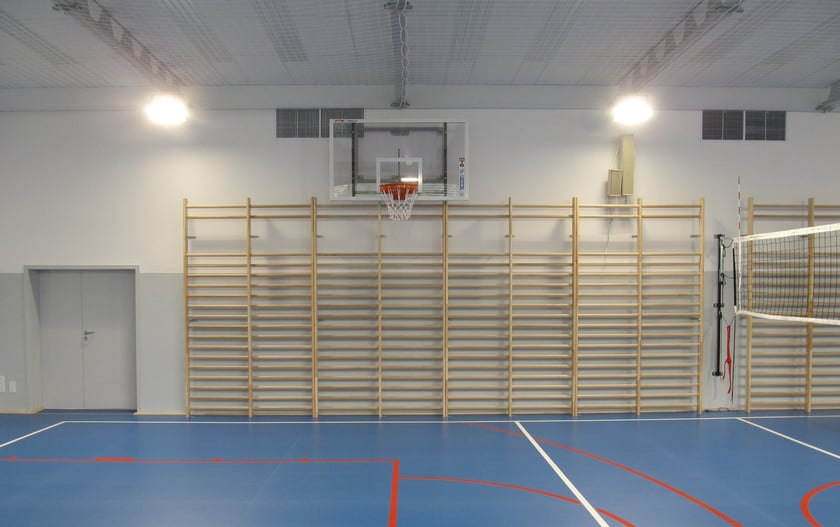 Wyremontowana sala gimnastyczna w VIII LO przy ul. Zaporoskiej