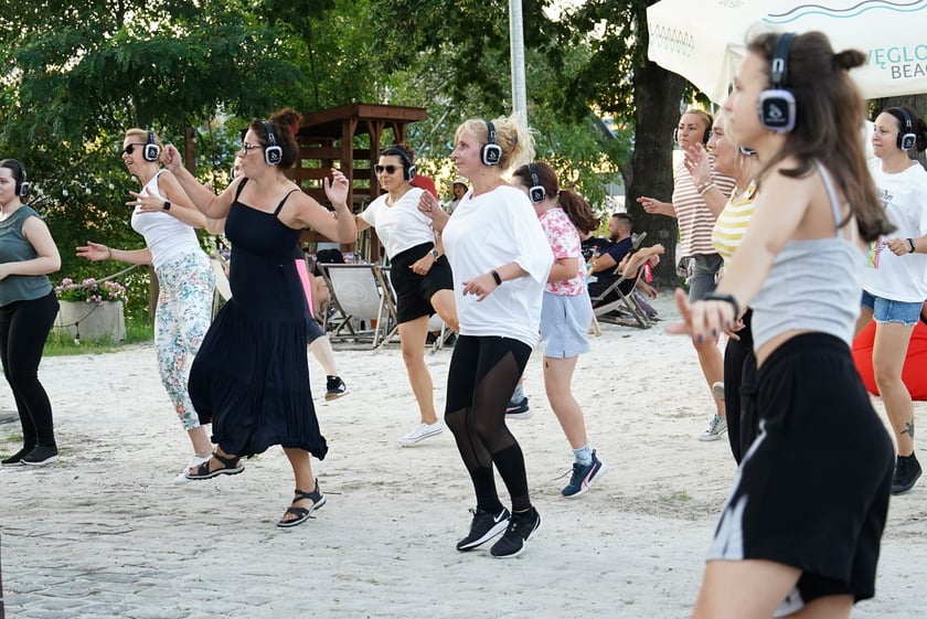 Pierwsza edycja Silent Disco Fitness w Porcie Węglowym we Wrocławiu