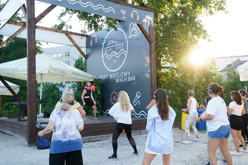 Pierwsza edycja Silent Disco Fitness w Porcie Węglowym we Wrocławiu