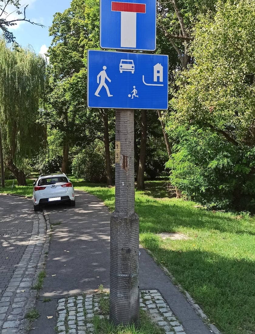 Przykłady nieprawidłowo zaparkowanych samochod&oacute;w