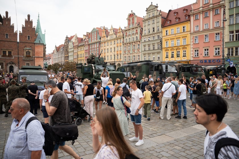 Wystawa sprzętu podczas Święta Wojska Polskiego we Wrocławiu (15 sierpnia 2024)