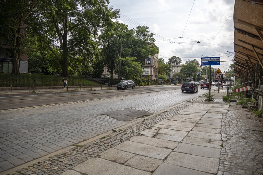Ulica Pułaskiego w drugiej połowie sierpnia 2024