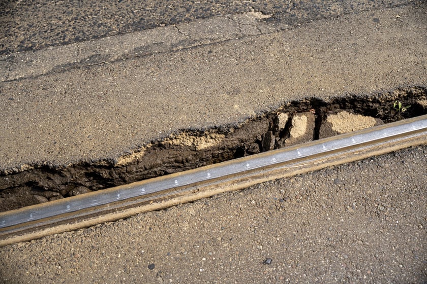 Ulica Pułaskiego w drugiej połowie sierpnia 2024