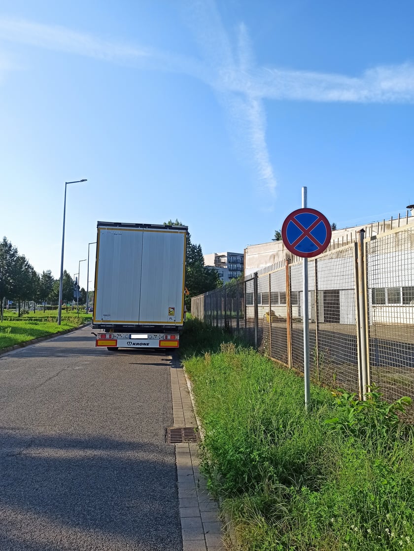 Przykłady nieprawidłowego parkowania