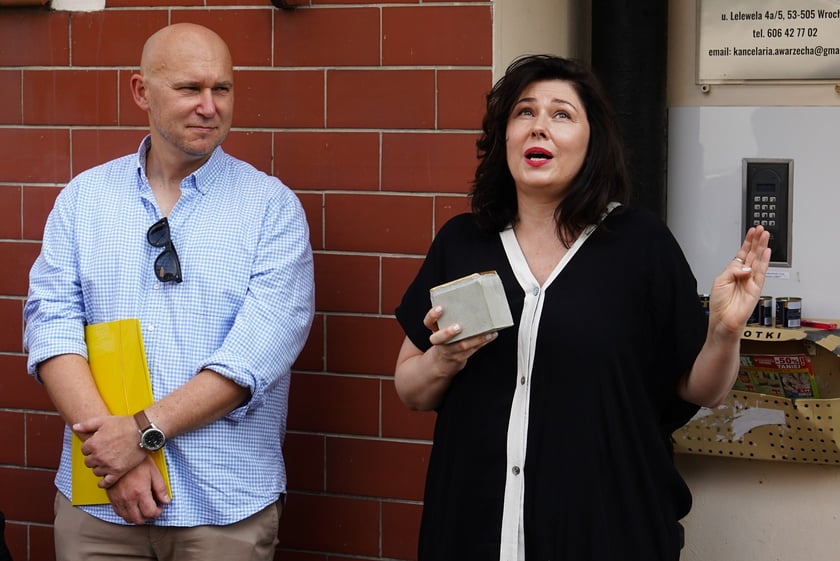 Kamienie pamięci Stolpersteine przy ul. Lelewela, 3 września 2024 r.