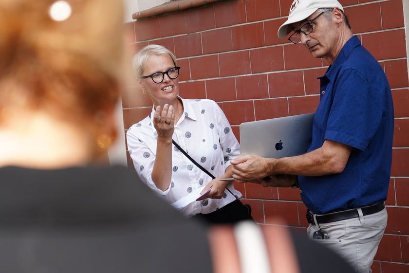 Kamienie pamięci Stolpersteine przy ul. Lelewela, 3 września 2024 r.