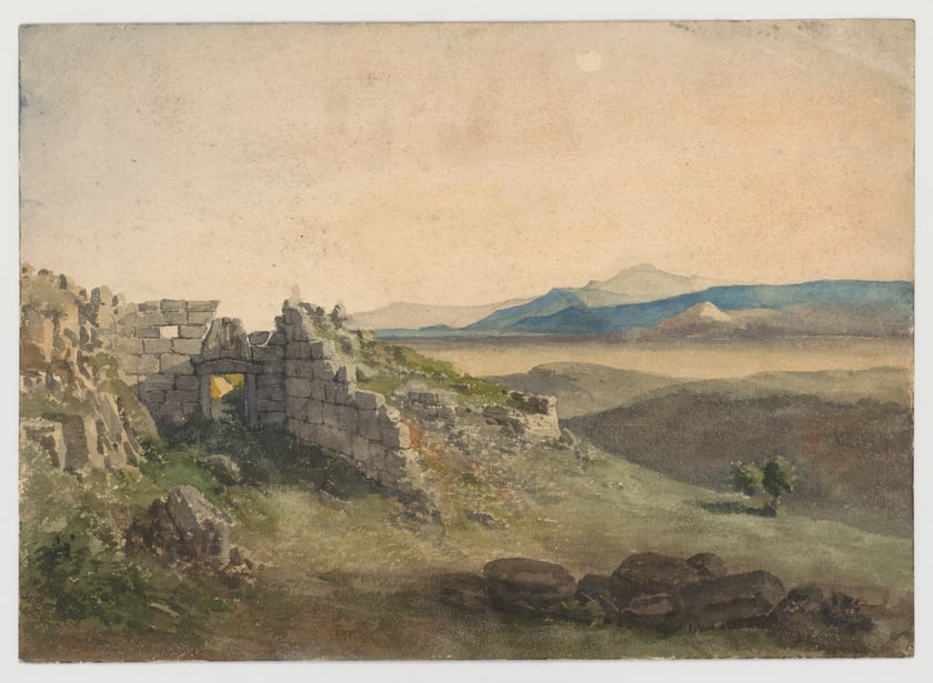 Lwia Brama w Mykenach, około 1900