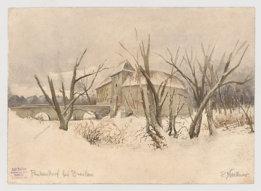 Zamek w Pankowie koło Świdnicy, 1884