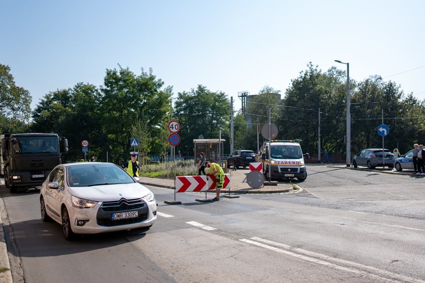 Stawianie umocnień na Stabłowicach (Leśnica), 18 września 2024 roku