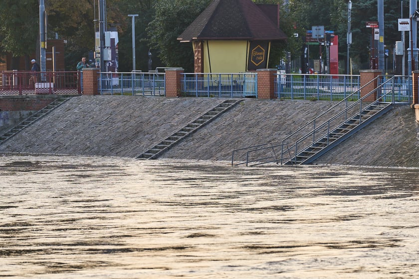 Odra we Wrocławiu, czwartek, 19 września rano