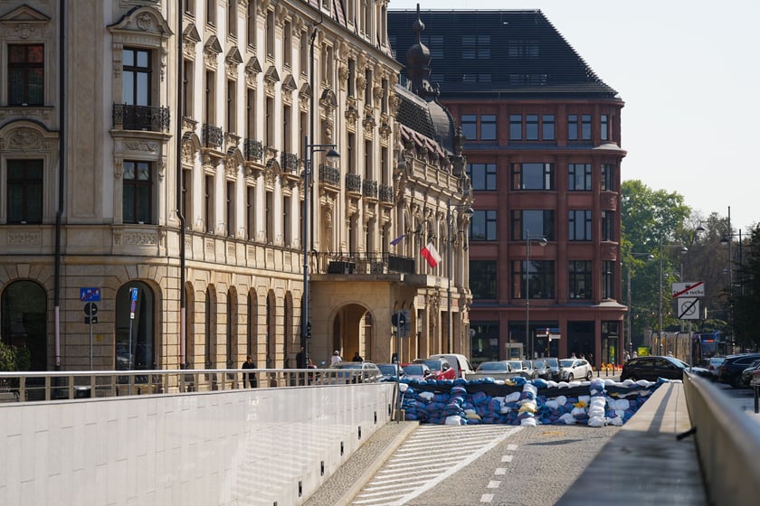 Zabezpieczenia w centrum Wrocławia, 18 września 2024