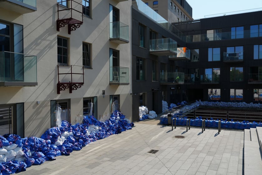 Zabezpieczenia w centrum Wrocławia, 18 września 2024