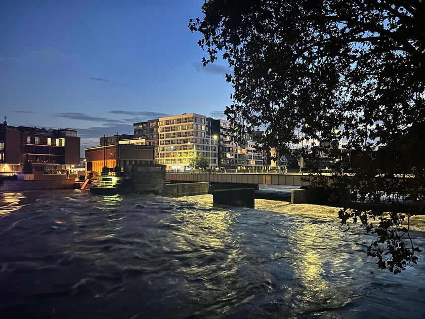 Odra we Wrocławiu,  19 września