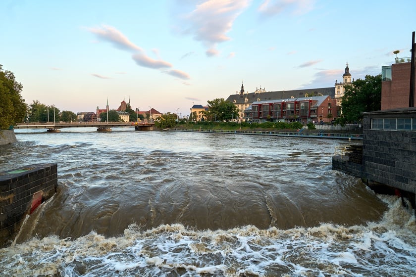 Odra we Wrocławiu,  19 września